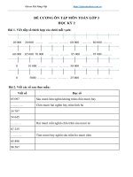 Đề cương ôn tập học kì 2 môn toán lớp 3 