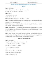 Bộ đề thi học sinh giỏi môn toán lớp 3 