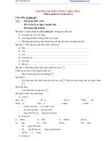 Bài tập môn tiếng việt lớp 2 