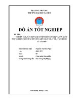 Đồ án tốt nghiệp  NGHIÊN CỨU, XÂY DỰNG QUY TRÌNH CÔNG NGHỆ VÀ SẢN XUẤT THỬ NGHIỆM NƯỚC TÁO ÉP UỐNG LIỀN GIÀU HOẠT CHẤT SINH HỌC  TỪ TÁO ĐỎ