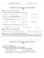 Đề kiểm tra 1 tiết chương 3 môn đại số lớp 8 