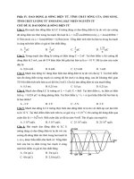Các dạng bài tập hay lạ khó DAO ĐỘNG  SÓNG điện từ  TÍNH CHẤT SÓNG của ÁNH SÁNG