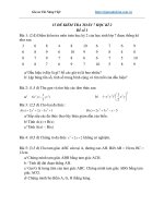 15 đề thi kiểm tra môn toán 7 học kì 2 