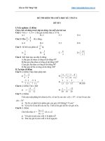 Đề thi kiểm tra giữa kì 2 toán 6 