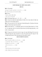 9 đề thi học kì 1 môn toán lớp 3 