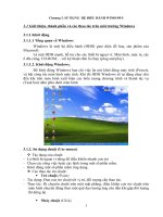 Tin học đại cương  chương  3 hệ điều hành wins