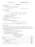 Đề thi học sinh giỏi lớp 8 có đáp án 