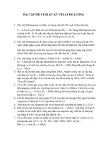BÀI TẬP THI CUỐI KỲ KỸ THUẬT ĐO LƯỜNG