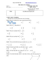 Đề kiểm tra toán lớp 4 học kì 2 