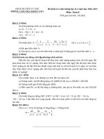 Đề thi học kì 2 môn toán lớp 8 