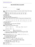 Đề cương ôn tập hè môn toán lớp 7 