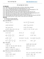 Ôn tập học kì 1 môn toán lớp 8 