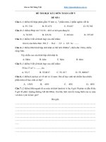 Tài liệu toán lớp 5, gia sư dạy kèm toán lớp 5 