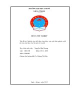 Đồ án tốt nghiệp  Nghiên cứu thiết lập công thức, sản xuất thử nghiệm chất tẩy rửa sinh học cho bề mặt sứ vệ sinh.