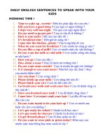 DAILY ENGLISH SENTENCES TO SPEAK WITH YOUR KIDS 