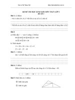 Tài liệu môn toán lớp 2, ôn tập toán lớp 2 