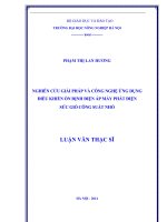 NGHIÊN cứu GIẢI PHÁP và CÔNG NGHỆ ỨNG DỤNG ðiều KHIỂN ổn ÐỊNH ðiện áp máy PHÁT ðiện sức GIÓ CÔNG SUẤT NHỎ 