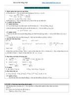 Tài liệu môn toán lớp 12 chuyên đề đạo hàm 