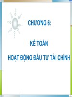 Slide bài giảng môn Kế toán tài chính 1 (Trường đại học ngân hàng TP HCM)