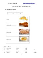 Đề kiểm tra tiếng anh lớp 2 học kỳ 2 