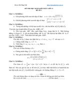 Đề thi học sinh giỏi môn toán lớp 12 