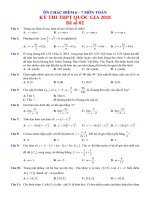 Đề số 02 ôn chắc điểm 67 môn toán năm 2018 