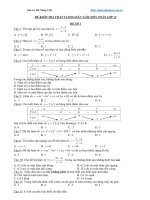 Đề kiểm tra chất lượng đầu năm môn toán lớp 12 