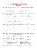 Đề số 05 ôn chắc điểm 67 môn toán năm 2018 