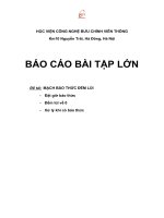 Báo cáo môn điện tử số: MẠCH BÁO THỨC ĐẾM LÙI SỬ DỤNG IC 74LS192