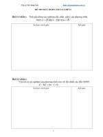 Đề thi máy tính cầm tay lớp 11 