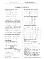 Tóm tắt lý thuyết và bài tập toán lớp 11 