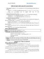 Tóm tắt kiến thức đại số và hình học lớp 12 