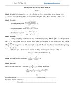 Đề thi học sinh giỏi môn toán lớp 10 có đáp án 