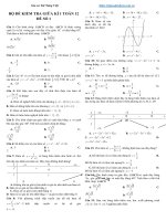 Đề thi giữa học kì 1 môn toán lớp 12 