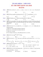 Đề số 04 ôn chắc điểm 67 môn toán năm 2018 