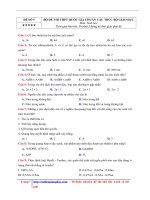 BỘ ĐỀ THI THPT QUỐC GIA MÔN SINH HỌC CHUẨN CẤU TRÚC BỘ GIÁO DỤC  có lời giải chi tiết