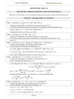 Chuyên đề môn toán lớp 12 