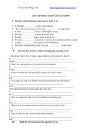 Bài tập tiếng anh nâng cao lớp 8 