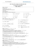 Đề cương ôn tập học kì 1 môn toán 