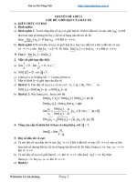 Chuyên đề môn toán lớp 11 