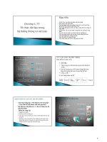 Slide bài giảng môn hệ thống thông tin kế toán chương 3 Phần 2