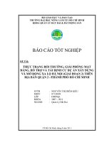 THỰC TRẠNG BỒI THƯỜNG, GIẢI PHÓNG MẶT BẰNG, HỖ TRỢ VÀ TÁI ĐỊNH CƯ DỰ ÁN XÂY DỰNG VÀ MỞ RỘNG XA LỘ HÀ NỘI (GIAI ĐOẠN 2) TRÊN ĐỊA BÀN QUẬN 2 –THÀNH PHỐ HỒ CHÍ MINH 