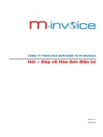 Hỏi đáp về hóa đơn điện tử