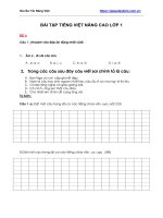 Bài tập tiếng việt nâng cao lớp 1 