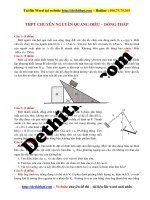 Đề thi olympic vật lý lớp 10   2016 2017   trường THPT chuyên nguyễn quang diêu   đồng tháp   file word có lời giải chi tiết 