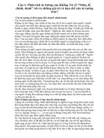 Bộ câu hỏi TRIẾT học 2017 Phân tích tư tưởng của Khổng Tử về “Nhân, lễ, chính, danh” rút ra những giá trị và hạn chế của tư tưởng trên?