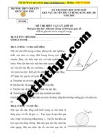 Đề thi học sinh giỏi 2018 môn vật lý   chuyên quốc học huế 