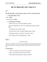 Đề thi tiếng việt lớp 1 học kỳ 2 