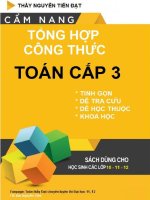 Cẩm nang tổng hợp công thức toán cấp 3   nguyễn tiến đạt 