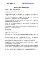 Tài liệu môn sinh lớp 9 bài tập menđen và di truyền học 